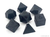 Black Obsidian Dice Set