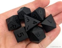 Black Obsidian Dice Set