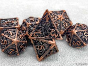 Cthulhu metal dice