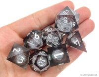 Liquid core Dice Custom Sharp Edge Polyhedral resin Dice set