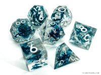 Filled Waterweed Resin Dice Set