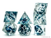 Filled Waterweed Resin Dice Set