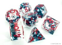 Filled Waterweed Resin Dice Set