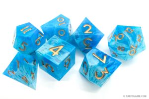 Glacier And Ocean dice set