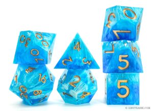 Glacier And Ocean dice set