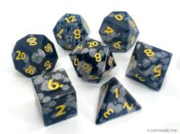 Snowflake Obsidian Gemstone Dice