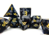 Snowflake Obsidian Gemstone Dice