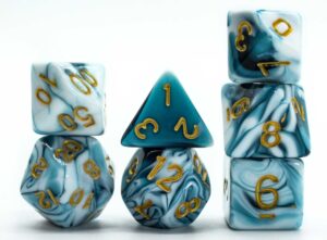 2 Color Mixed Swirl Dice