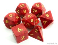 Red Turquoise Gemstone Dice