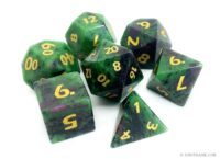 Ruby in zoisite gemstone dice