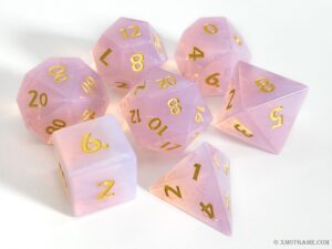 Pink Opalite Gemstone Dice