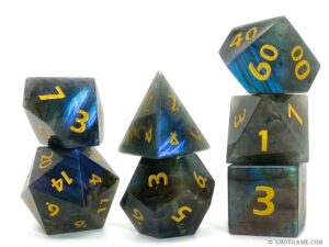 Natural Labradorite Gemstone Dice