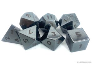 Hematite Gemstone Dice