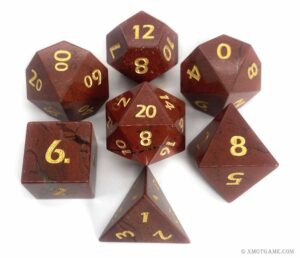 Red Jasper Gemstone Dice