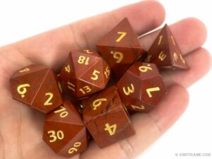 Red Jasper Gemstone Dice