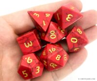 Red Turquoise Gemstone Dice