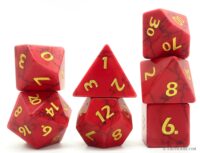 Red Turquoise Gemstone Dice