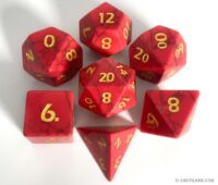 Red Turquoise Gemstone Dice