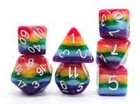 Seven-color Rainbow Dice Set