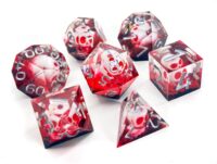 Bloody skull dice set