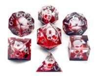 Bloody skull dice set