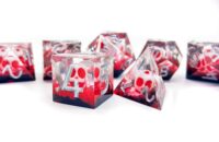 Bloody skull dice set