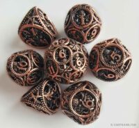 Hollow metal dice 6