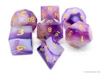 purple agate gemstone dice