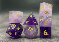 amethyst gemstone dice