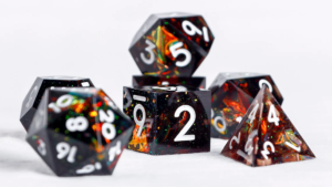 custom resin dice set