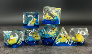 Blue Marsh Duckling Dice Set