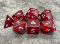 Cracked Glass Frosted Finish Dice Set