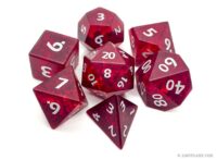 Cracked Glass Frosted Finish Dice Set