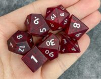 Cracked Glass Frosted Finish Dice Set