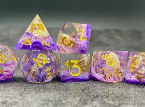 Conch theme Dice set