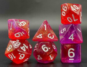 Galactic nebula dice set