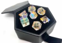 Leather Box Gemstone Dice Box