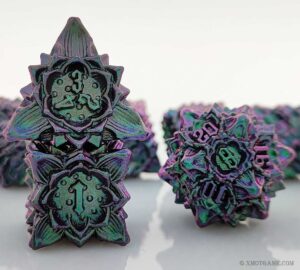 New Metal Dice Set - Sacred Lotus