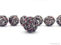 Hollow Dice Set - Metal Ball with Dragon