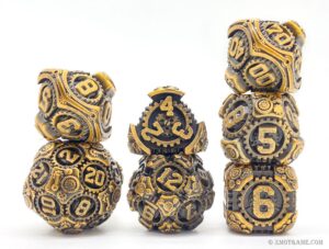 New Metal Dice Set - Machine Gear