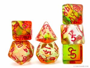 Single Color Translucent Dice Set