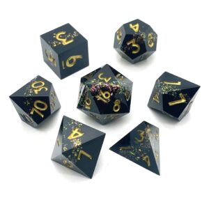 Gold Leaf Dice Set