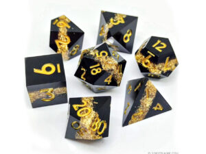 Gold Leaf Dice Set