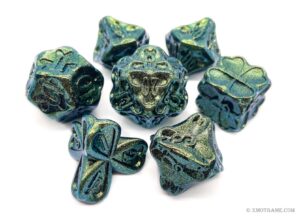 Trefoil dice set