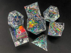 Dichroic Prism Dice Set