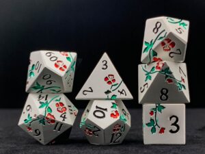 Metal Flower Dice